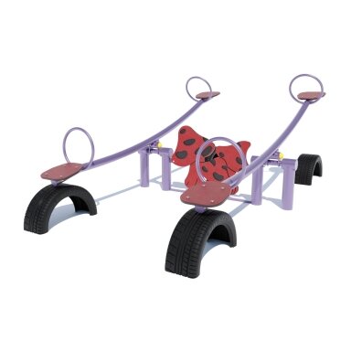 DIO-143.1HDPE Balansinės sūpynės „Grybai“